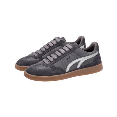 Sneaker JOOP "velluto misto palmero sneaker xt7", Herren, Gr. 40, Baumwolle, grau (schwarzgrau), Rindsleder, Basic, Schuhe Sneaker