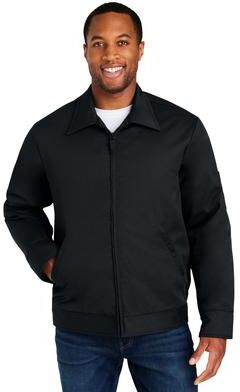 Harriton M721 ClimaBloc Station Jacket in Black size XL   Polyester Blend