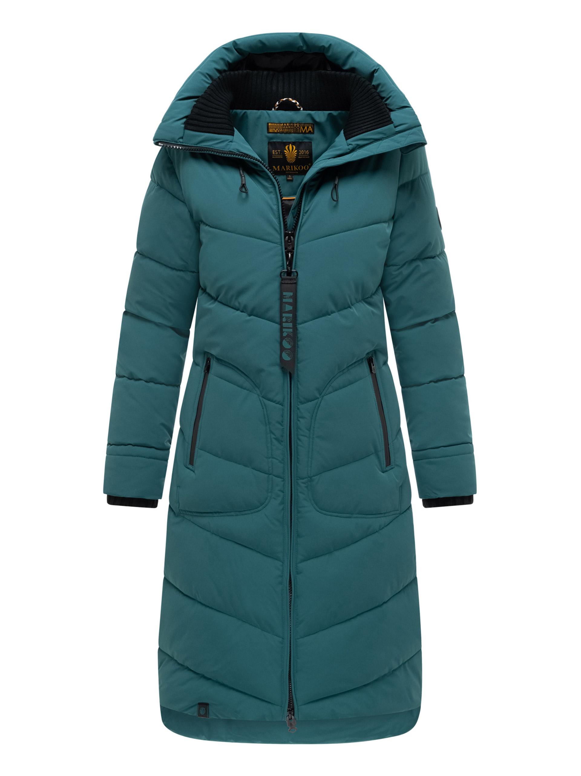 Marikoo Damen Winterjacke Benikoo mit Kapuze & Rippkragen – warm, elegant & funktional