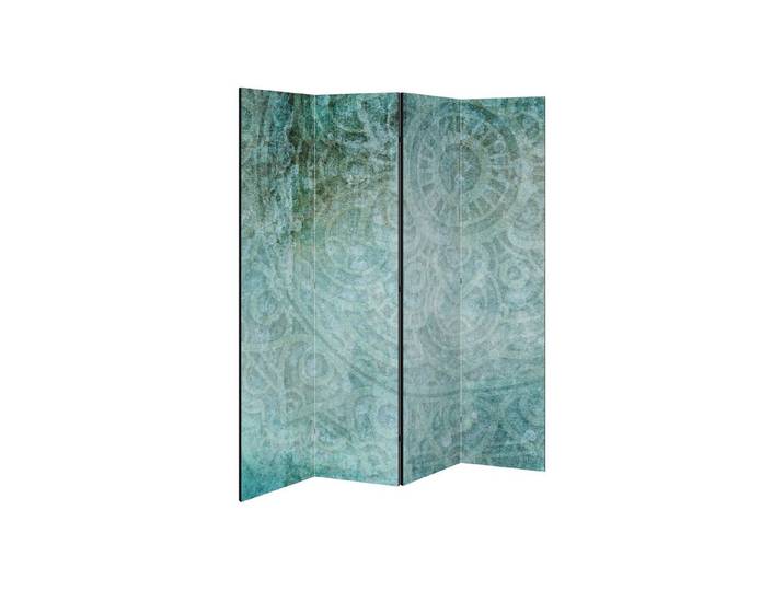 SPACEREBELS Paravent TIMELESS TEXTURAL TIDE (1 St), Raumteiler mit 4 Paneelen, beidseitig bedruckt, 152 x 168 cm