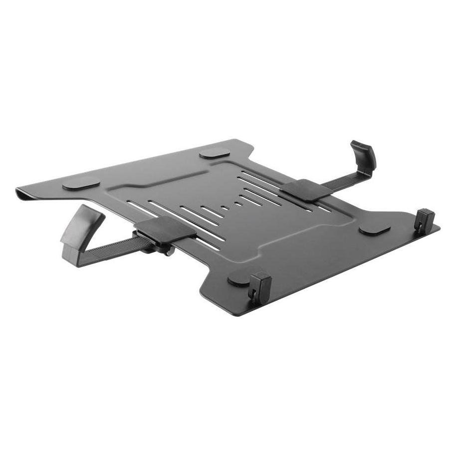 Goobay Laptophalterung für Monitorarm, schwarz (Tisch, 15.60", 4.50 kg) (70817)