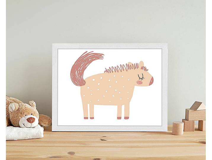 Tableau déco My Pony 33 x 43cm Multicolore