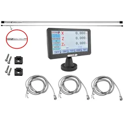 4-Achsen Magnetband-Messsystem-Set mit LCD-Touchscreen für SIEG SC12