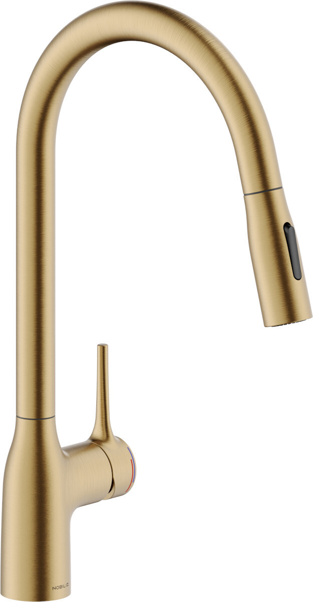 Nobili MANIA, Ziehen, Gold, Hebelgriffe, Einzelbild, 3/8", Type U
