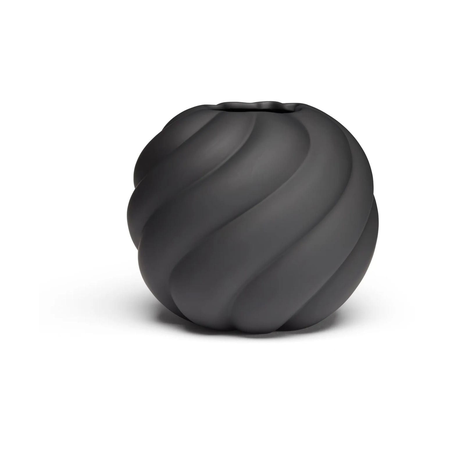 Cooee Design Twist ball vaas Black, Hoogte: 12 cm
