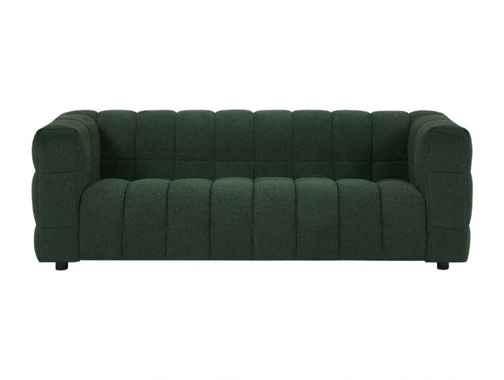 Canapé fixe polyester 3 places vert
