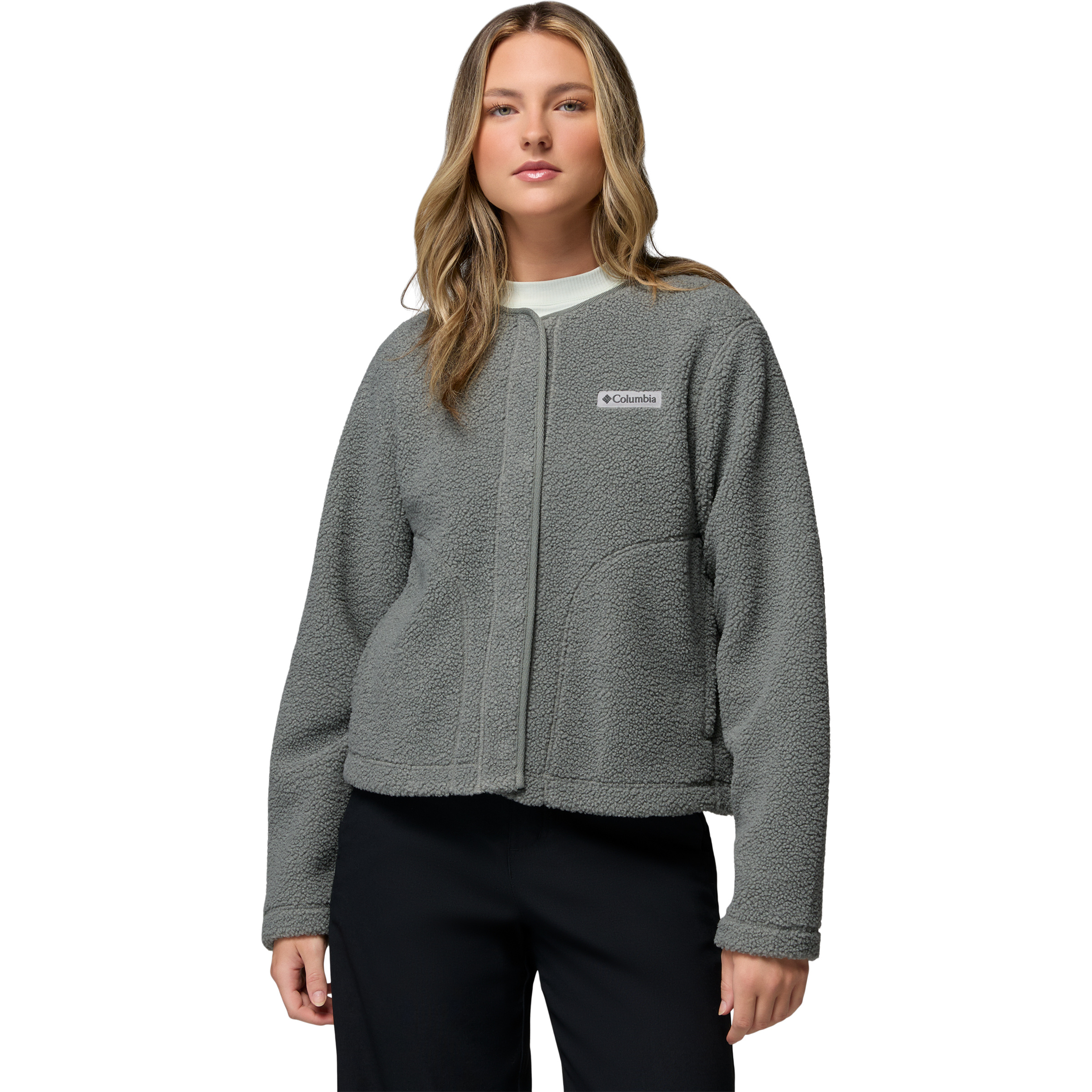Columbia Panorama Liner Damen Fleecejacke grau Größe S Lifestyle Hautfreundlich