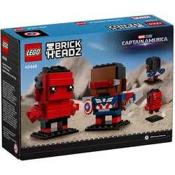 LEGO BrickHeadz Super Heroes Captain America & Red Hulk (40668, LEGO Brickheadz)