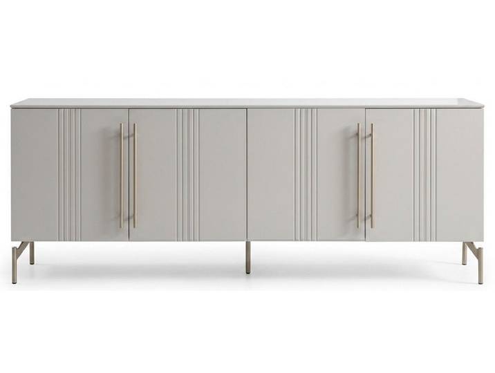 Xlmoebel Sideboard Konsole Stil modern silberfarben Wohnzimmer bequem praktisch