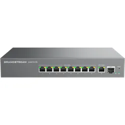 Grandstream GWN7721PE L2 Lite managed 2,5G switch, 8x 2.5GbE, 1x 10G, 1x SFP+, PoE++ (8 Ports), Netzwerk Switch, Schwarz