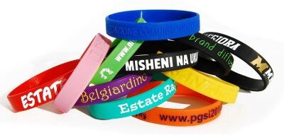 Braccialetti promozionali per eventi Personalizzate o neutre