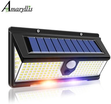 Handpicked Choices Bright Solar Garden Lights Outdoor LED Motion Sensor Wall Lamp With 4 Modes 1pcs