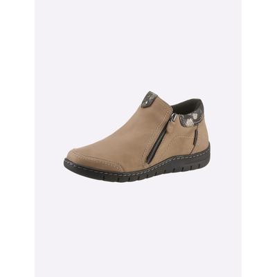 Stiefelette REFLEXAN, Damen, Gr. 39, Textil, gelb (vanille), Leder, Schuhe Stiefelette