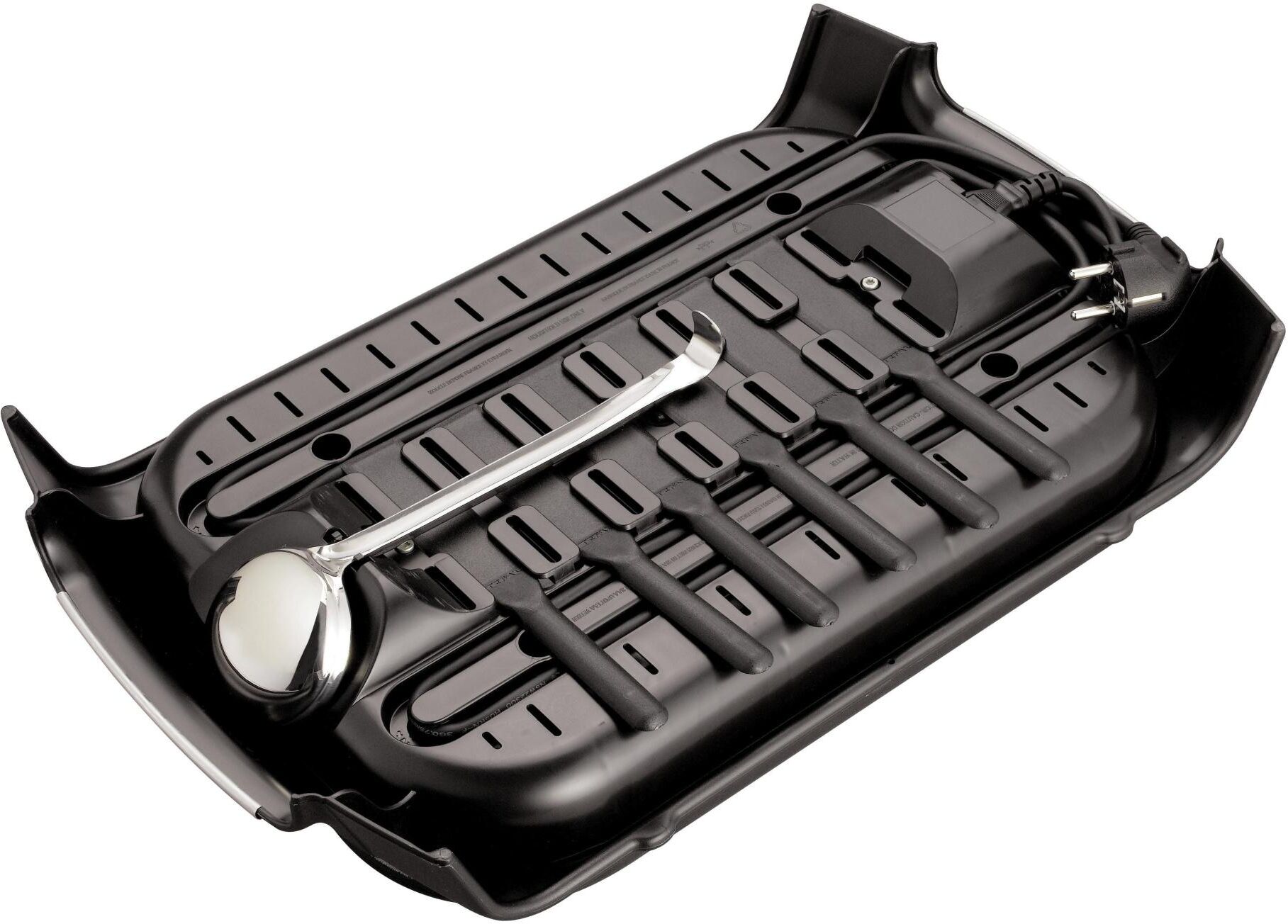 Tefal Crêpesmaker "Crêpe Maker Party Inox und Design PY5588", silber (schwarz, silberfarben), T:27,6cm, Crepesmaker, Crêpesmaker schwarz, silberfarben Einheitsgröße