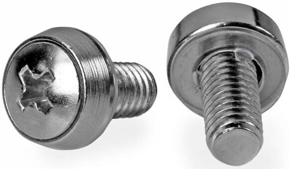 StarTech.com 12-24 Server Rack Screws - 50 pack - Nickel-plated