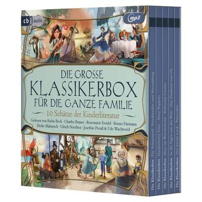 Die große Klassikerbox für die ganze Familie - Lyman Frank Baum,Frances Hodgson Burnett,Lewis Carroll,Carlo Collodi,Daniel Defoe, Audio, 9783759901378