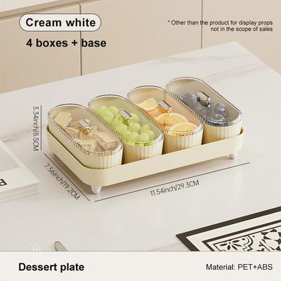 Inspire Essentials Fruit Bowl With Lid Decorative Snack Storage Container a