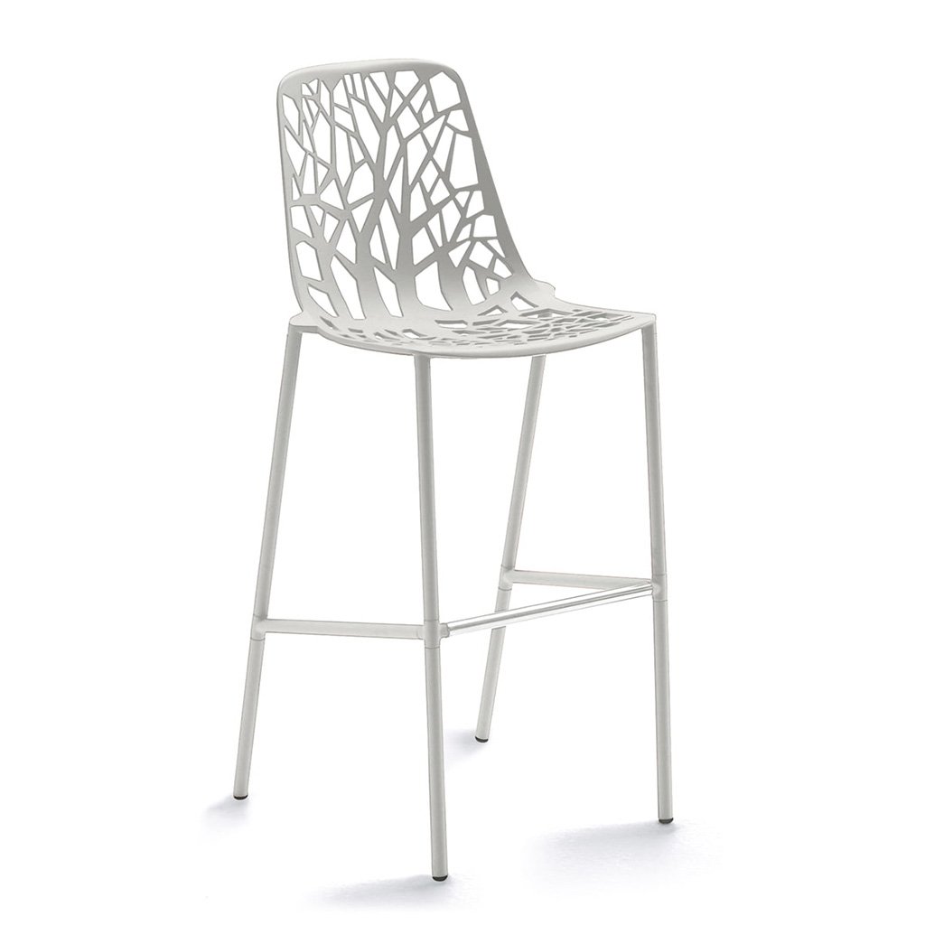 Fast Forest Outdoor Barhocker, H 78cm (weiß (1, White)) weiß (1, White) 6801-1