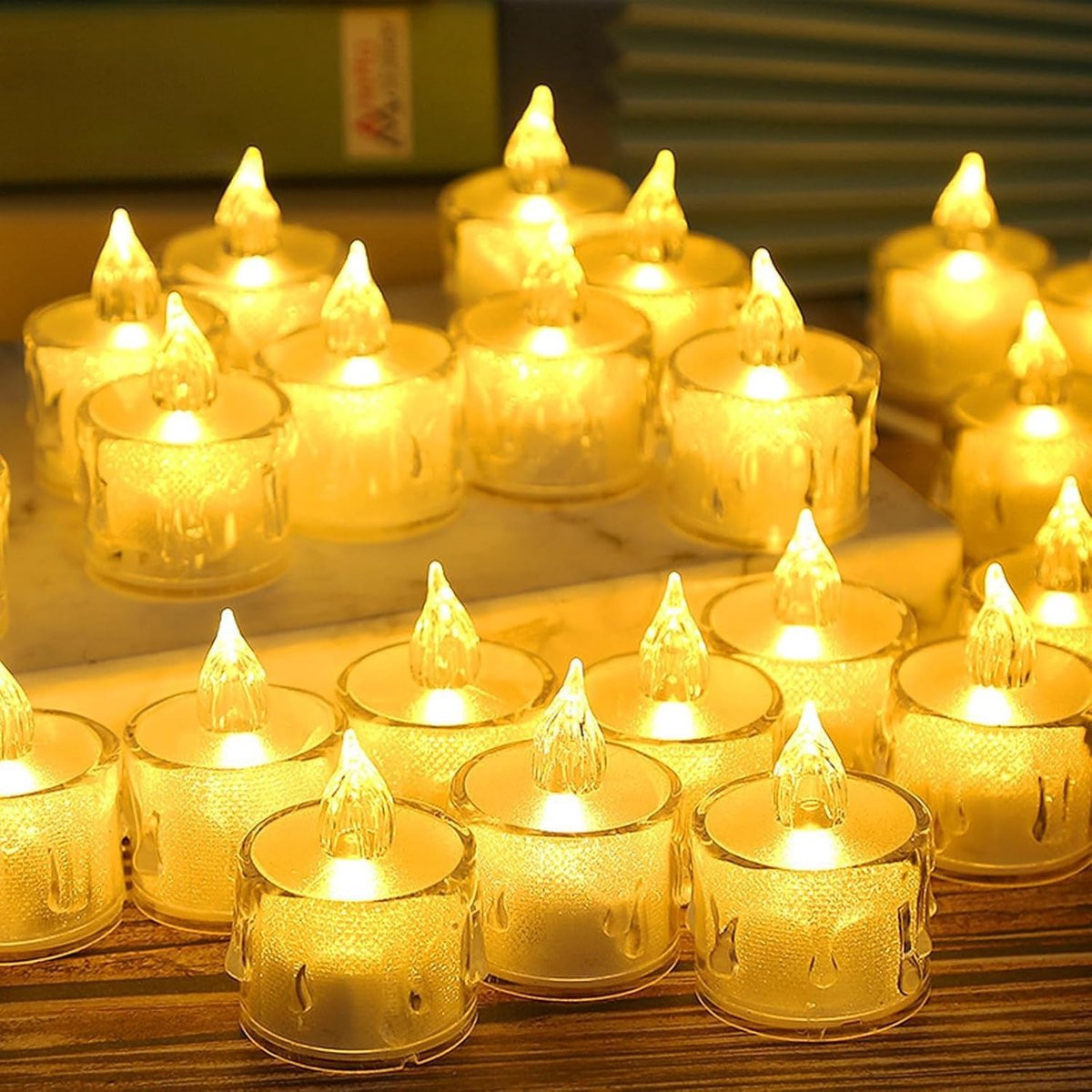 Merkloze LED Theelichten Set van 35 Stuks Flameless Kaarsen