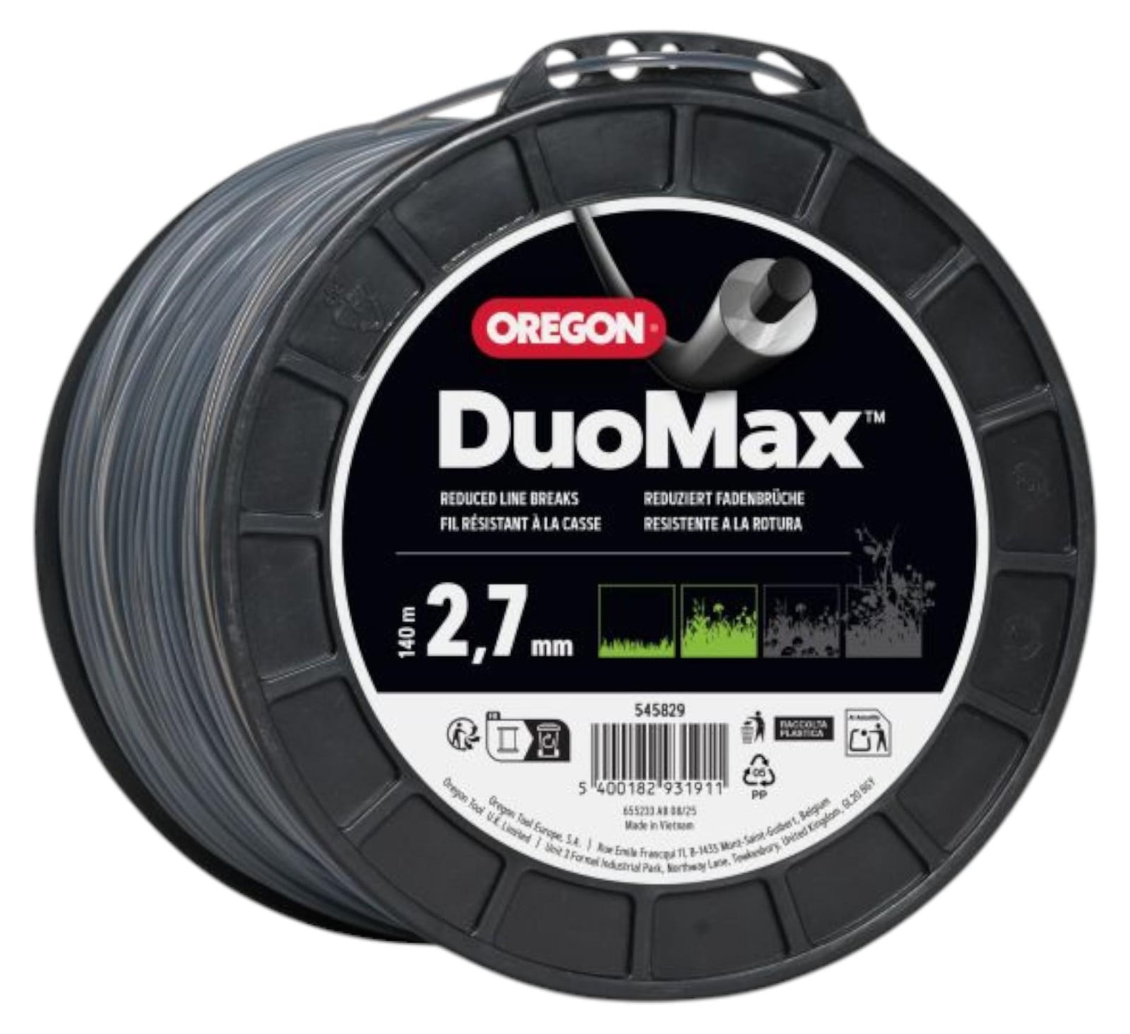 Oregon Duoline maaidraad 2,7 mm 140 meter