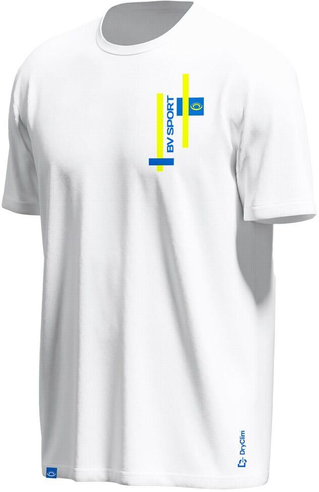 Bv Sport  - Haut Technique Light Blanc Lime - L - Tee-shirt de trail