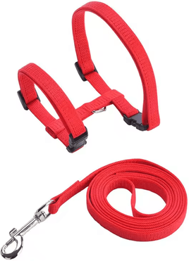 Inspire Curations ComfortFit Sphynx Cat Harness & Leash Set red weight Within 4kg