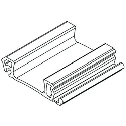 Rehau, Möbelausstattung, Mittelgriffleiste RAUVOLET E 23 (1 Stk.)