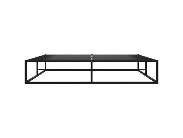 Cadre de lit métal/Lit double LEMON sans matelas noir métal 180x200 cm 512