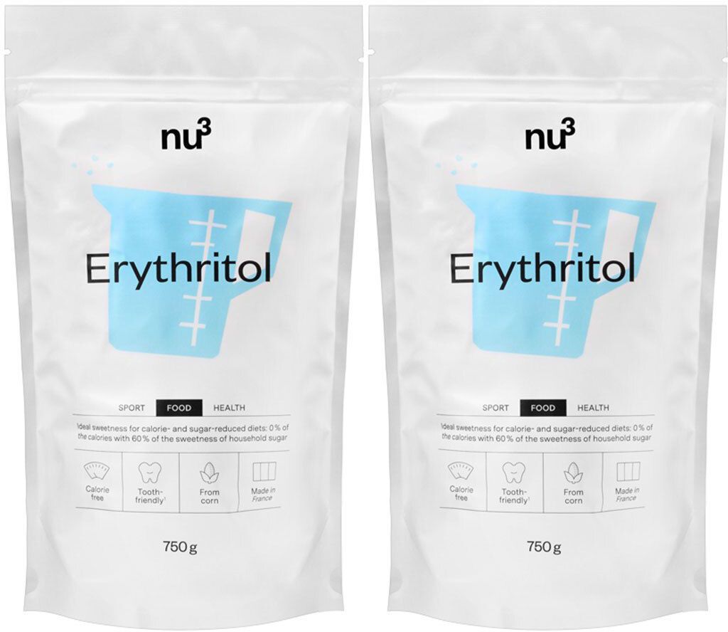 nu3 Erythritol x2 2x750 g Pulver