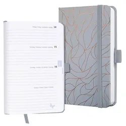 Sigel Buchkalender Wochenkalender »Jolie - Twilight Grey« 2027 A6 schwarz