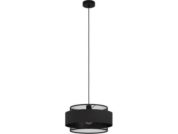 Eglo Pendellampe Bazely Schwarz Stahl/Stoff - Pendellampe