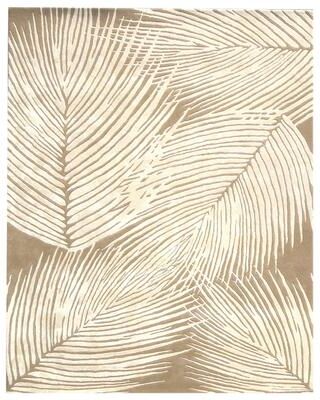 SAFAVIEH Handmade Ferns Beige New Zealand Wool Rug