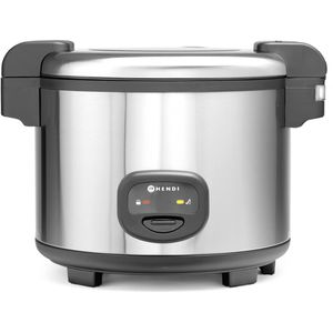 Hendi Reiskocher ProfiLine, 240403, 5,4 Liter, 1950 Watt, mit Warmhaltefunktion, silber