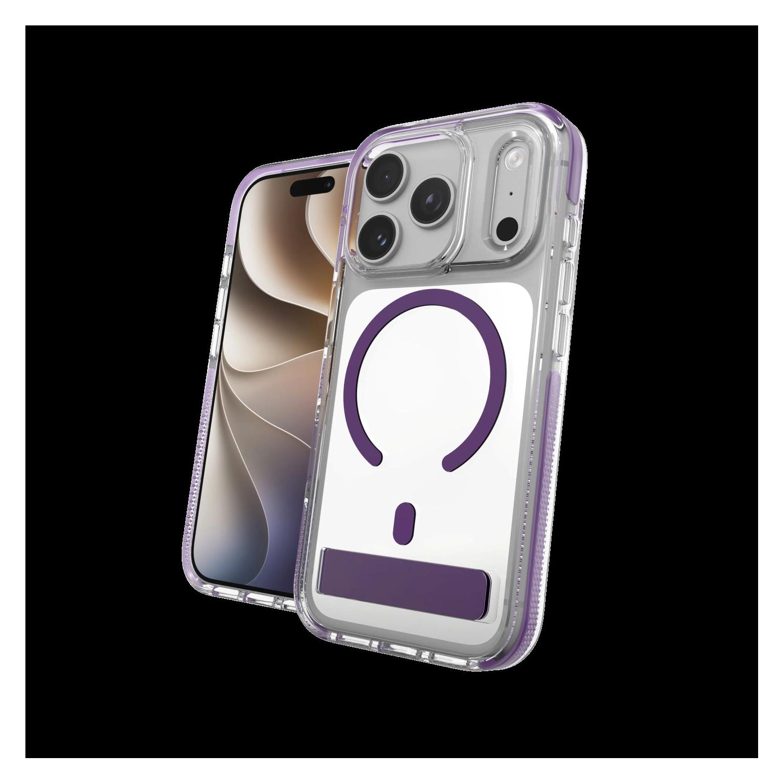 Zagg Case Santa Cruz Snap Kickstand with Camera Button Apple iPhone 18 Pro / 17 Pro - Fresh Purple (Apple iPhone 17 Pro, Apple iPhone 18 Pro) (702322311)