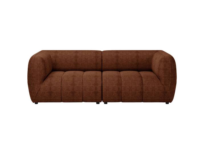 Mid.you Sofa, Terracotta, Holz, Kiefer, Hartholz, 240x80x95 cm, Made in EU, Wohnzimmer, Sofas & Couches, Heimkino Sofas
