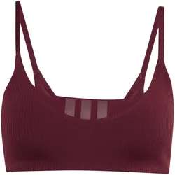 adidas All Me Studio Low Support Rib Sport-BH Damen KG0404 - maroon M