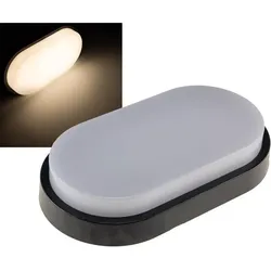 ChiliTec LED Wandleuchte "PALAU" IP54, 3000K Oval, 10 Watt, 966 Lumen, Anthrazit