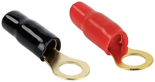 ACV Car HiFi Ringkabelschuh 2er Set 20mm² 8.40mm Schwarz, Rot