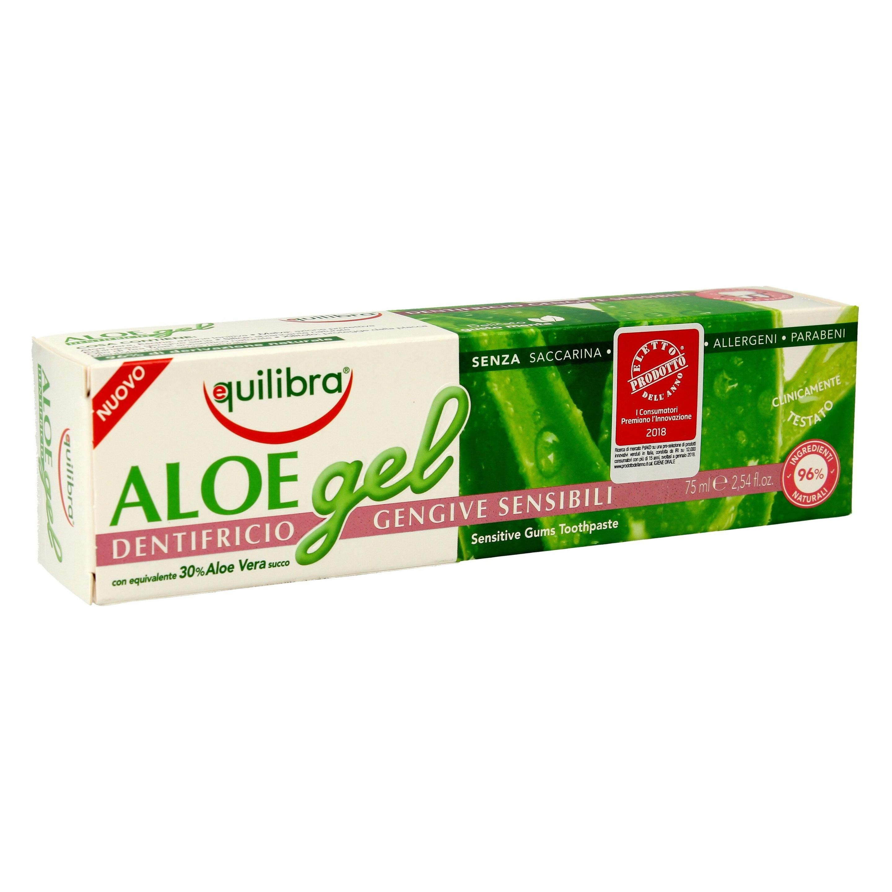 Equilibra Aloe Gel Sensitive Gums Toothpaste Paste Is Aloe Vera 75Ml Sensitive Teeth (75 ml) (33120727)