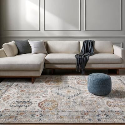 Livabliss Transitional Beckham Medallion Area Rug