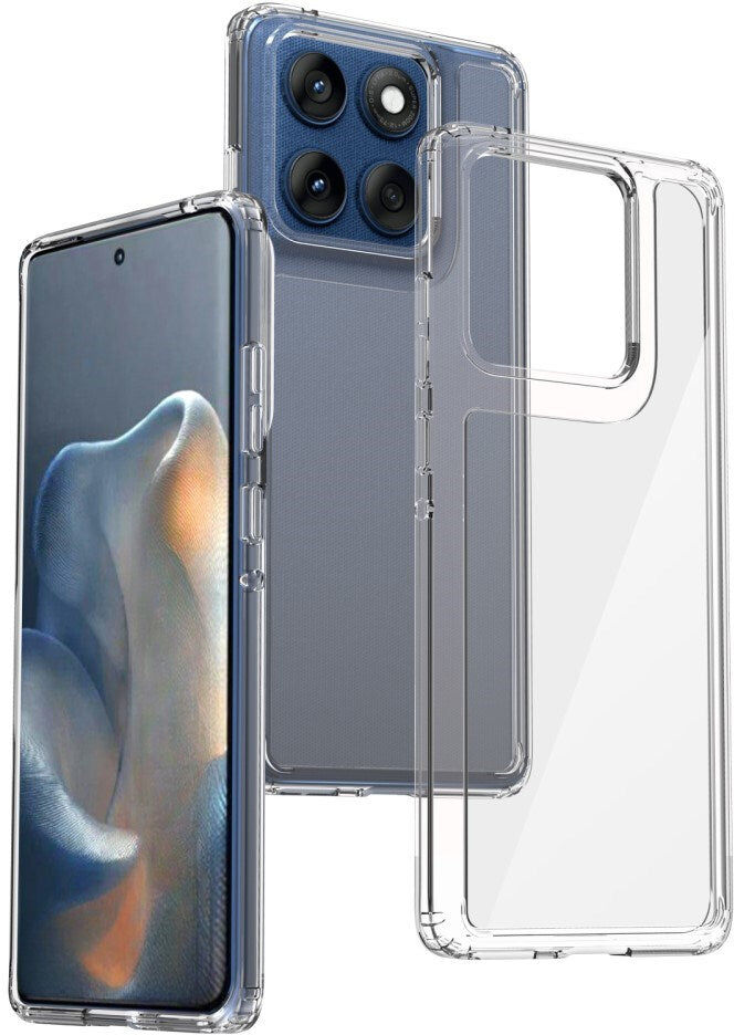 EIDERWOOD Motorola Edge 60 / Edge 60 Fusion Hybrid Plastik Bagside Cover - Gennemsigtig