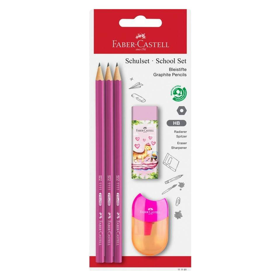 Faber-Castell Schulset (HB, 3x) (111181)