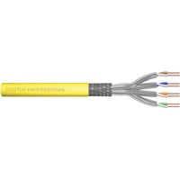 Professional Cat.7a S/FTP Verlegekabel simplex, Cca gelb, 1.000 Meter Trommel