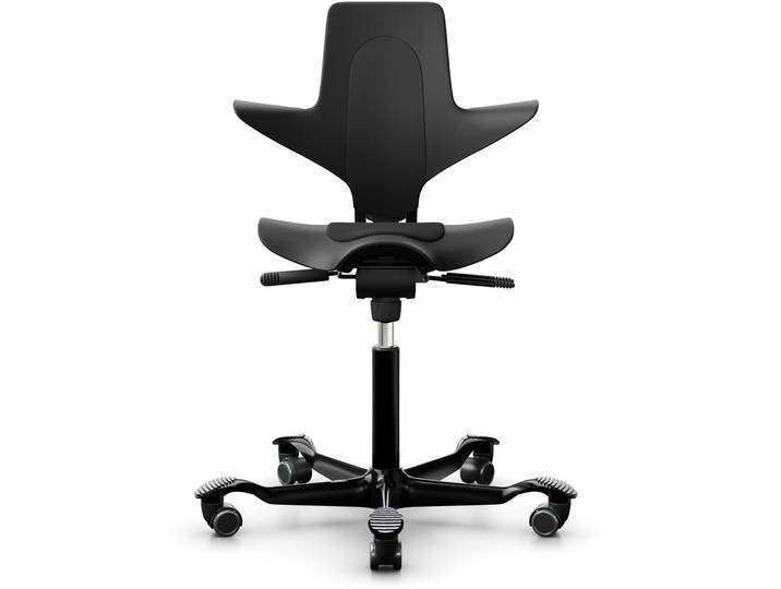 HAG Bürohocker Capisco Puls 8010 Schwarz Polyester/Aluminium - Bürohocker