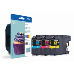 Brother LC-123 (LC123RBWBP) - Tintenpatrone, color (farbe)