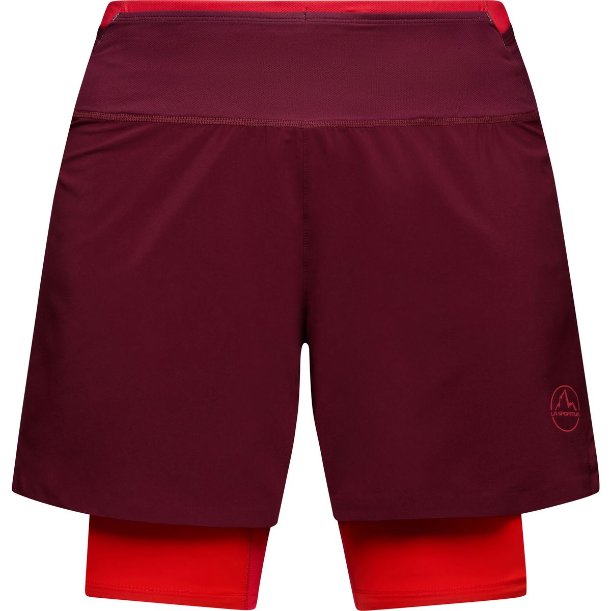 La Sportiva Ultra Distance Shorts Men redwood/mountain red (R25R24) S ZARS030R25R24S