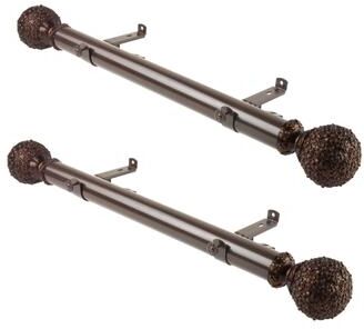 "InStyleDesign Eden 1.5"" Side Curtain Rod - Set of 2"