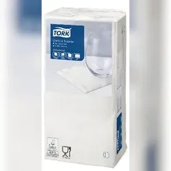 7x Tork Cocktailserviette, 2-lagig, 24 x 24 cm, 1/4 Falz,
