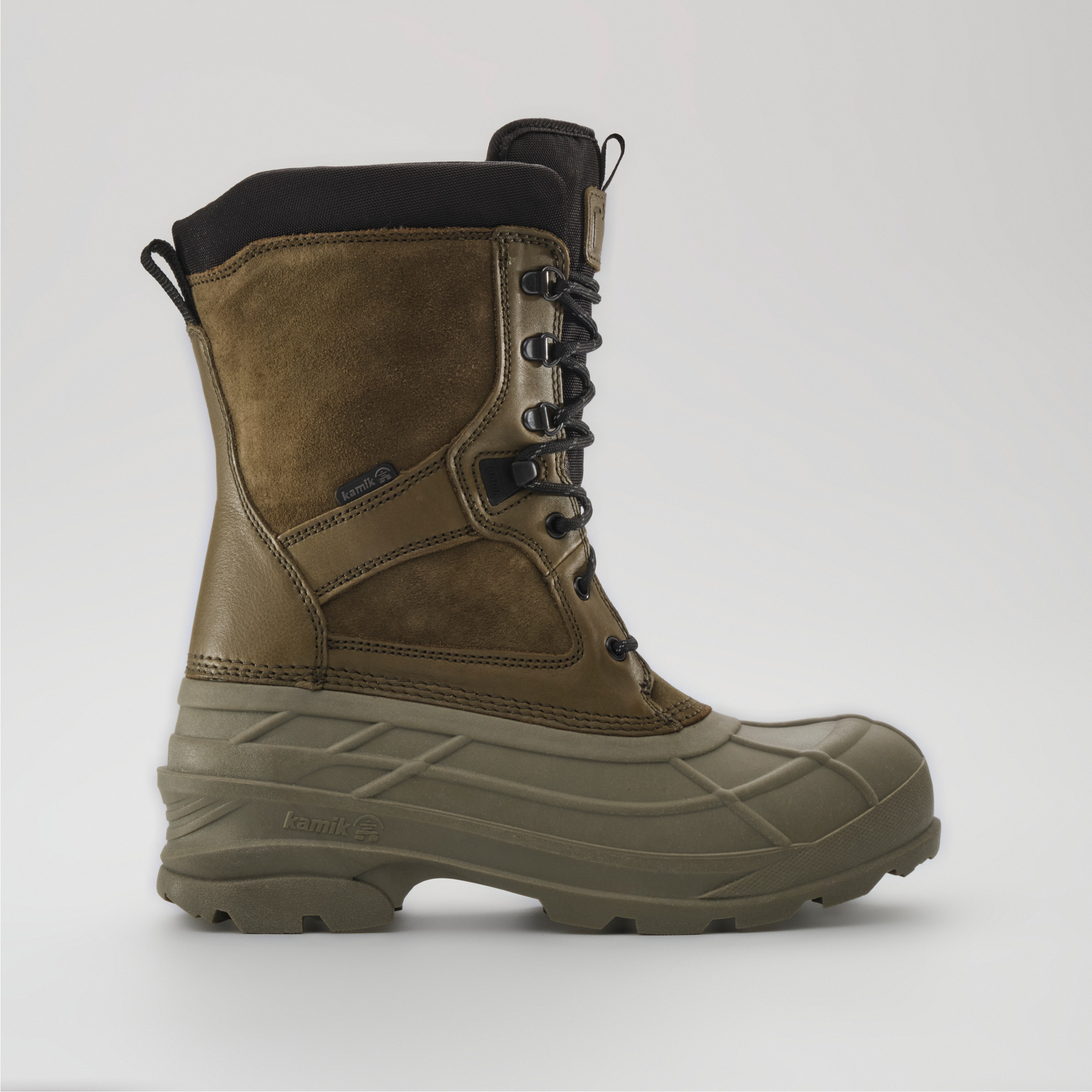 Kamik Nation Plus Herren Winterschuhe & Winterstiefel oliv Größe 41 Lifestyle Wasserdicht