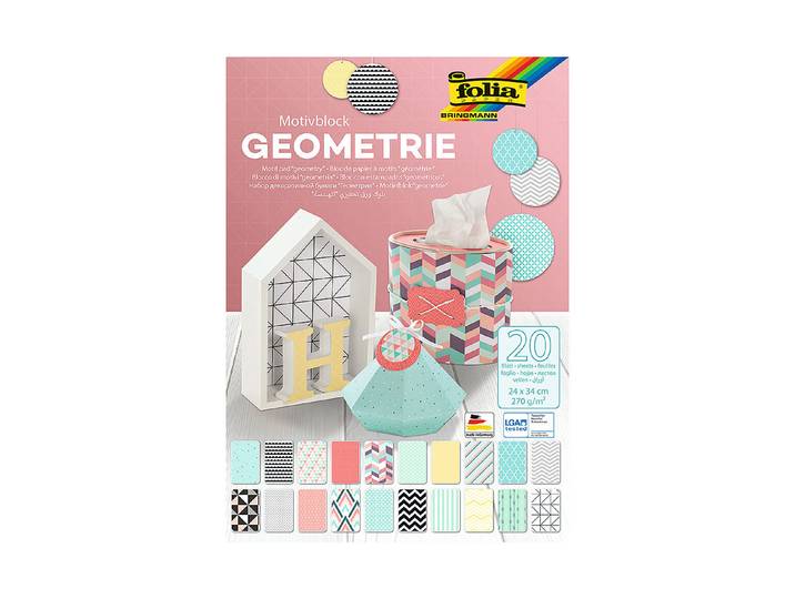 Folia Motivblock Geometrie 24 × 34 cm